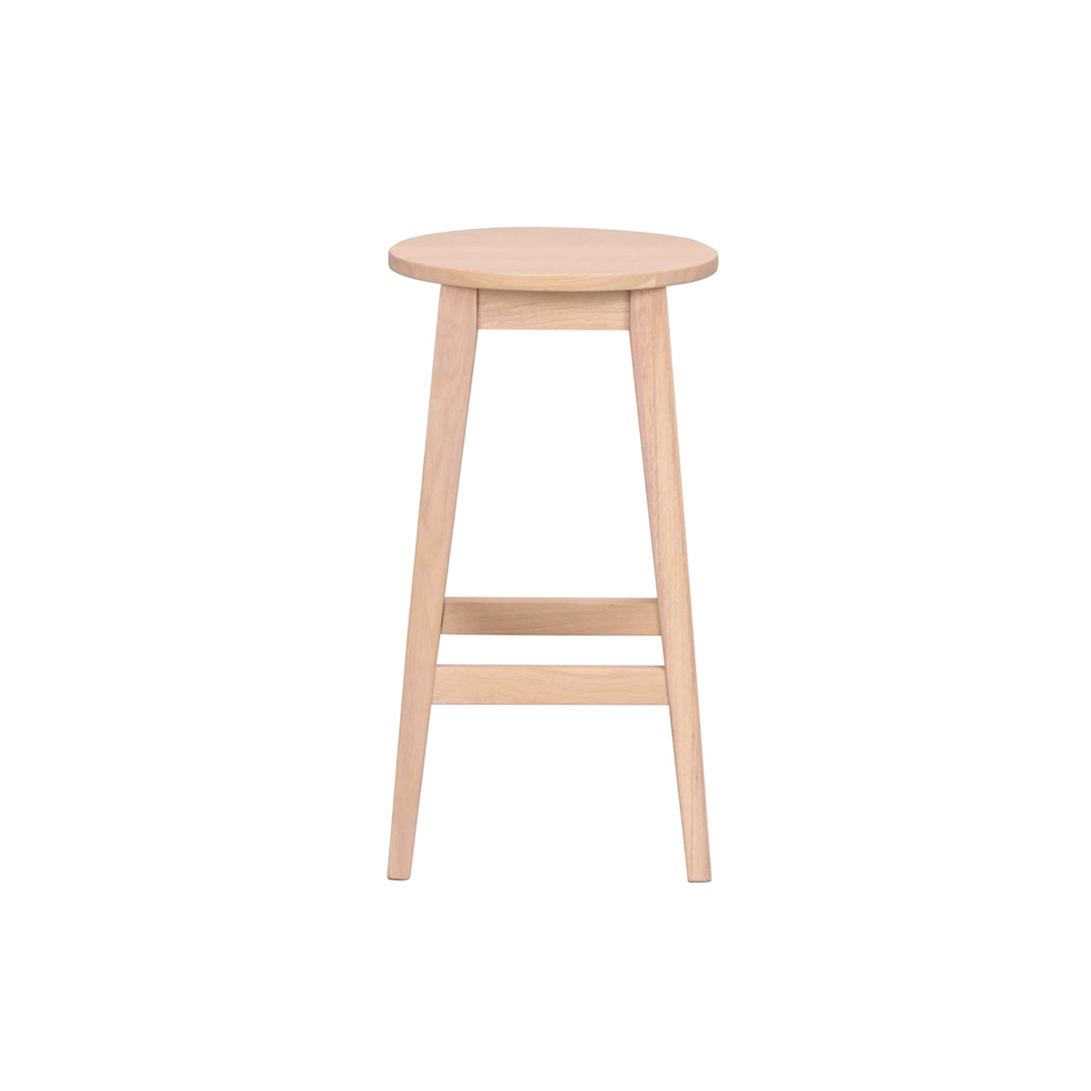 Barpall Austin, Massiv Vitlackad Ek, 2-pack